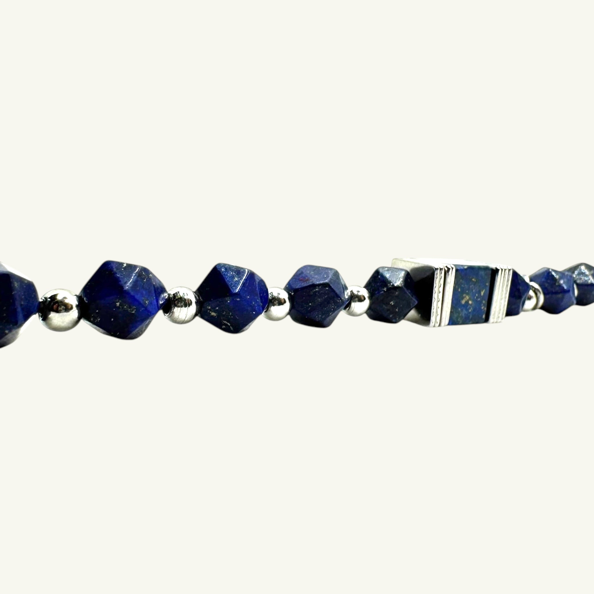 Bracciale lapislazzuli 9x9mm Sharifa Crystals
